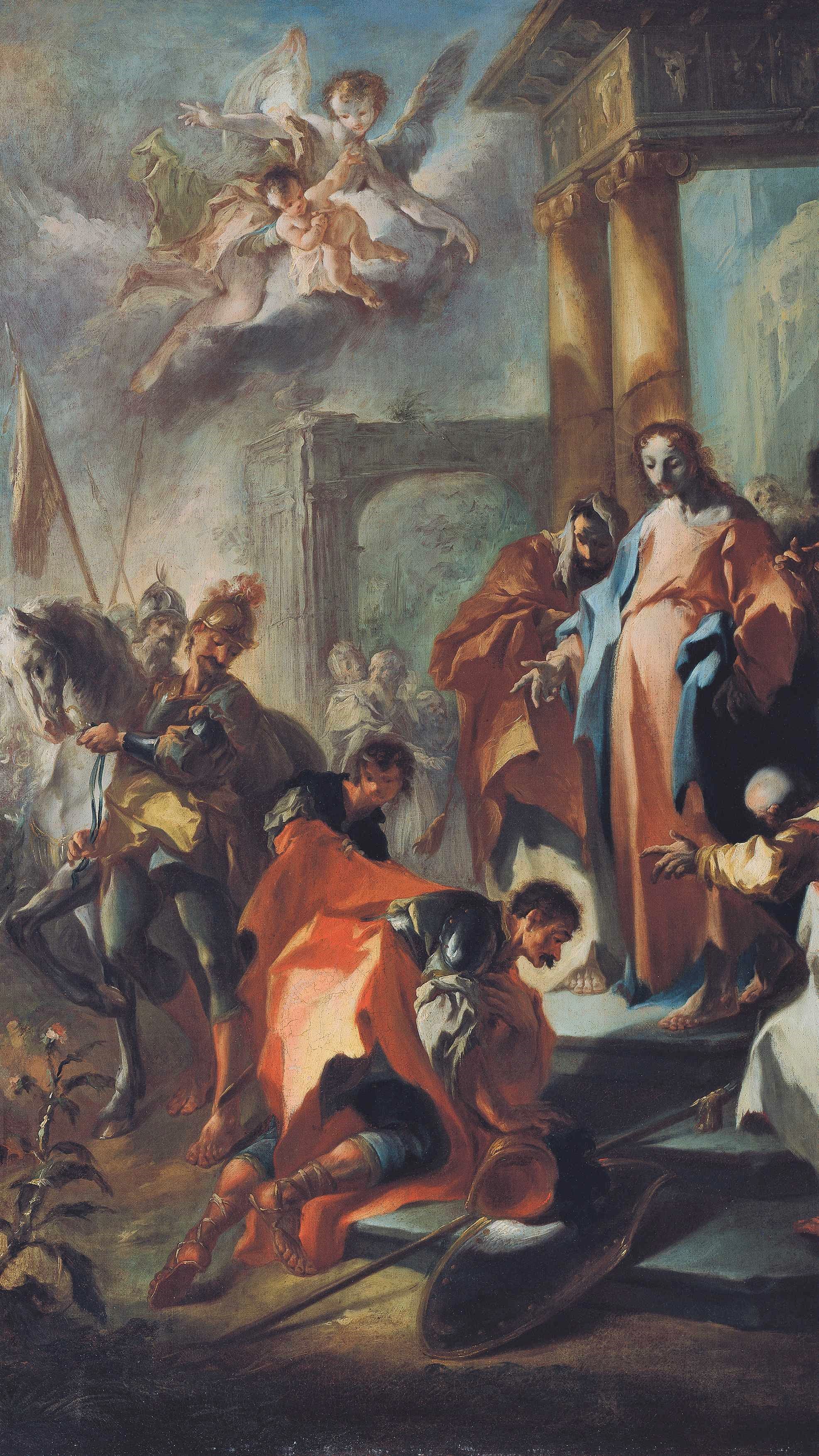 Franz Anton Maulbertsch ( 1724-1796 Öst) Christus und der Hauptmann von Kapernaum Lukas 7, 1-10